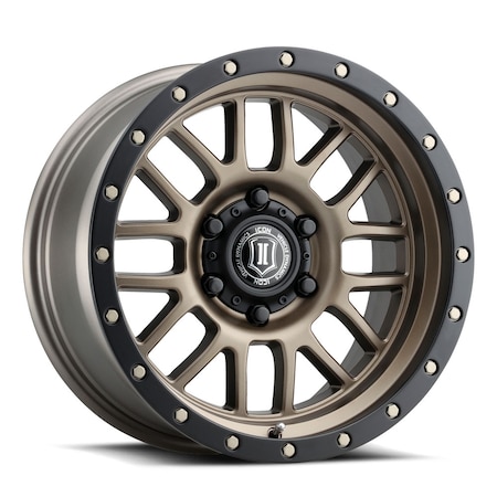 Icon Vehicle Dynamics 17 X 8.5 ALPHA 6 X 5.5IN 4.75INBP 0MM OFFSET- BRONZE 1217858347BR